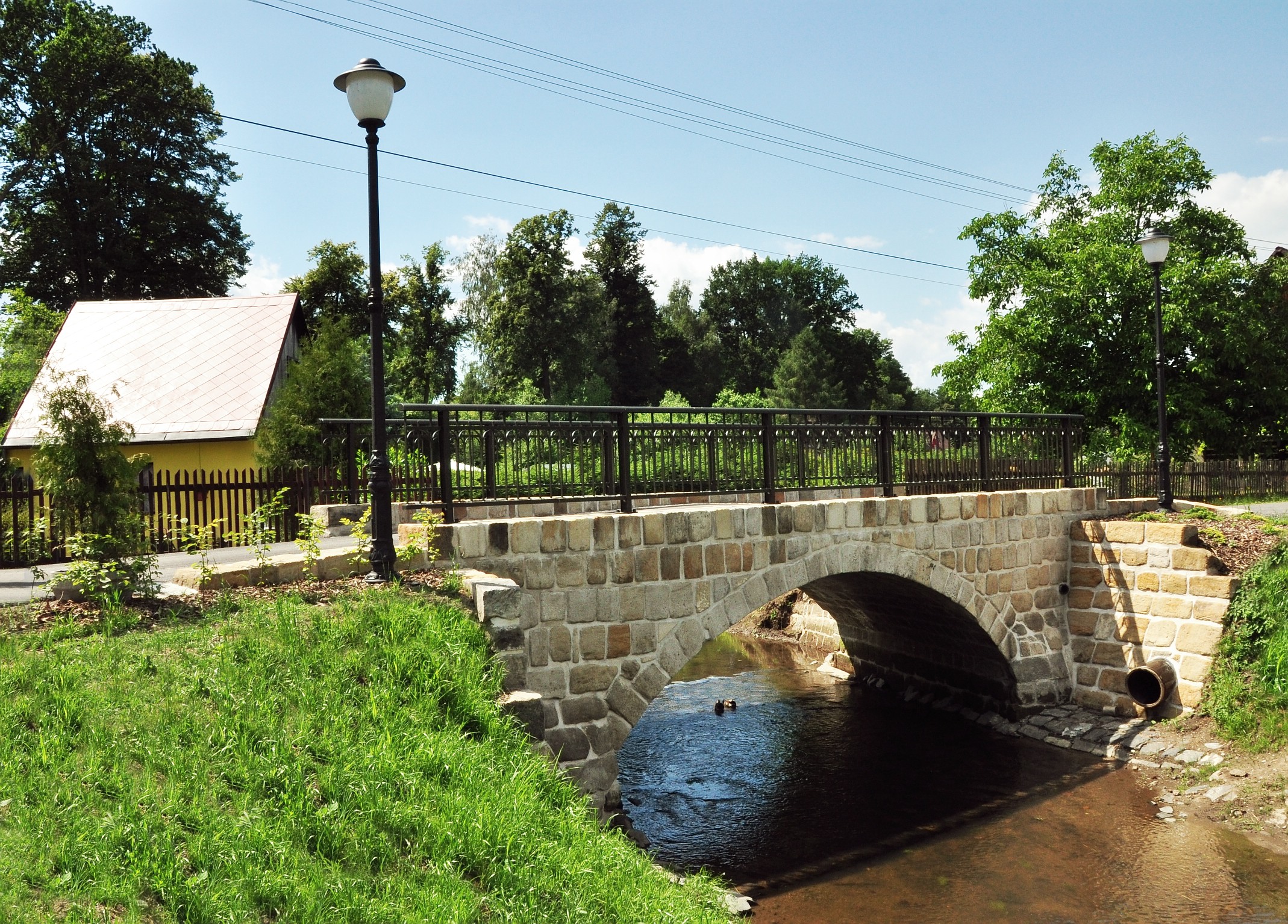 Město Mimoň - Rekonstrukce Zámeckého mostu včetně úpravy nátoku vodního toku Ploučnice