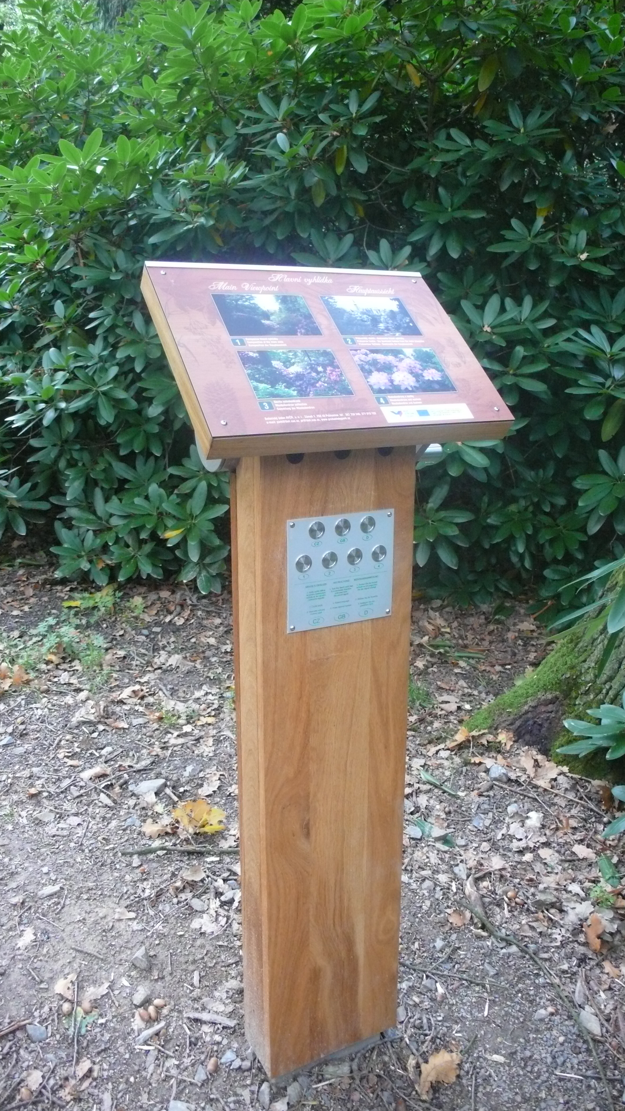 Jednotný informační systém v Průhonickém parku