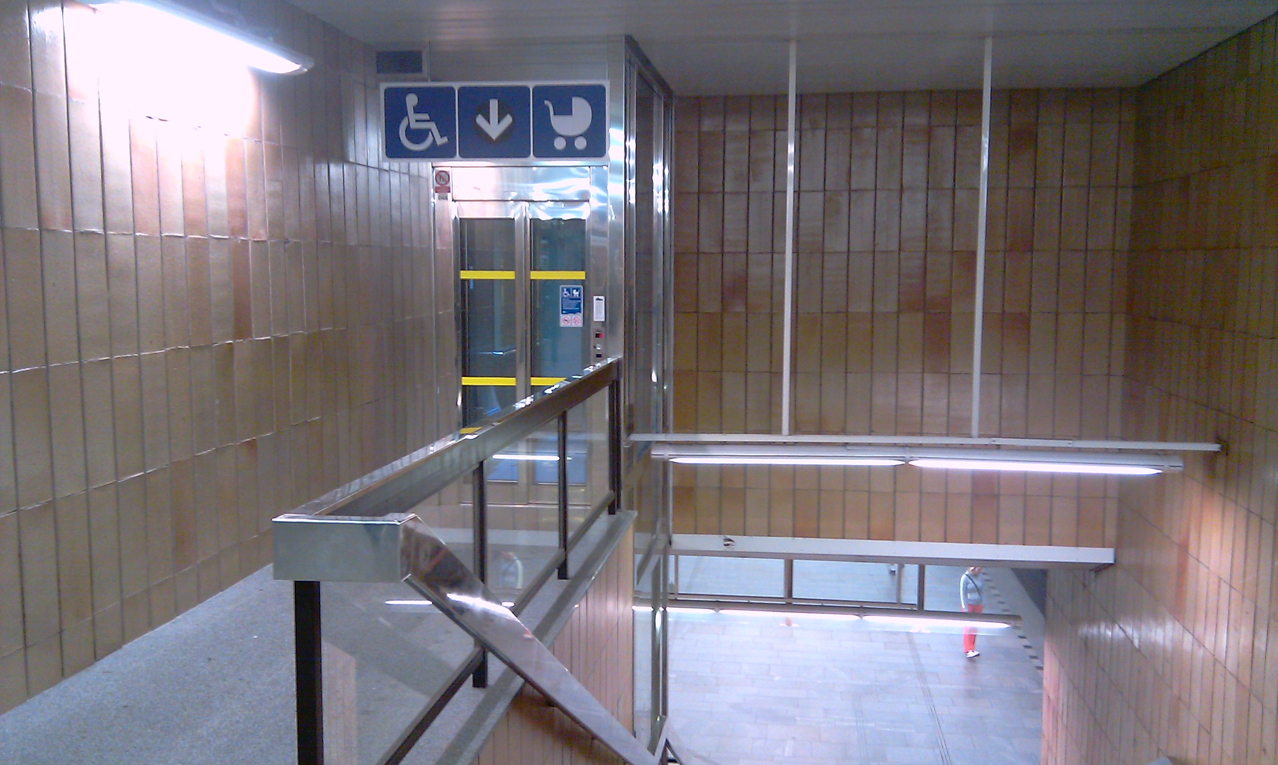 Vybudování výtahu ve stanici metra Chodov