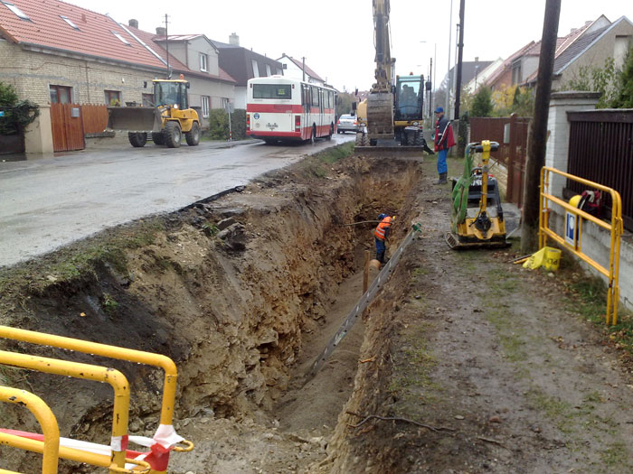 Dostavba kanalizace v Horoměřicích