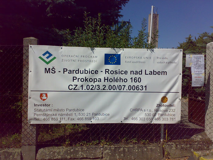 MŠ Pardubice - Rosice nad Labem, P. Holého 160