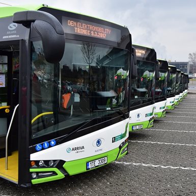 In the town of Trinec, the purchase of electric buses reduces air pollution and improves transport accessibility 