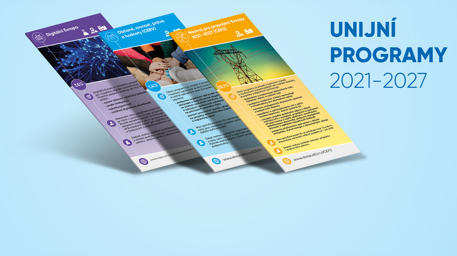 Letáky: Unijní programy 2021-2027 přehledně 