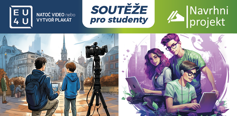 Středoškoláci a mladí kreativci, ukažte svůj nápad: Soutěže Navrhni projekt a EU4U startují