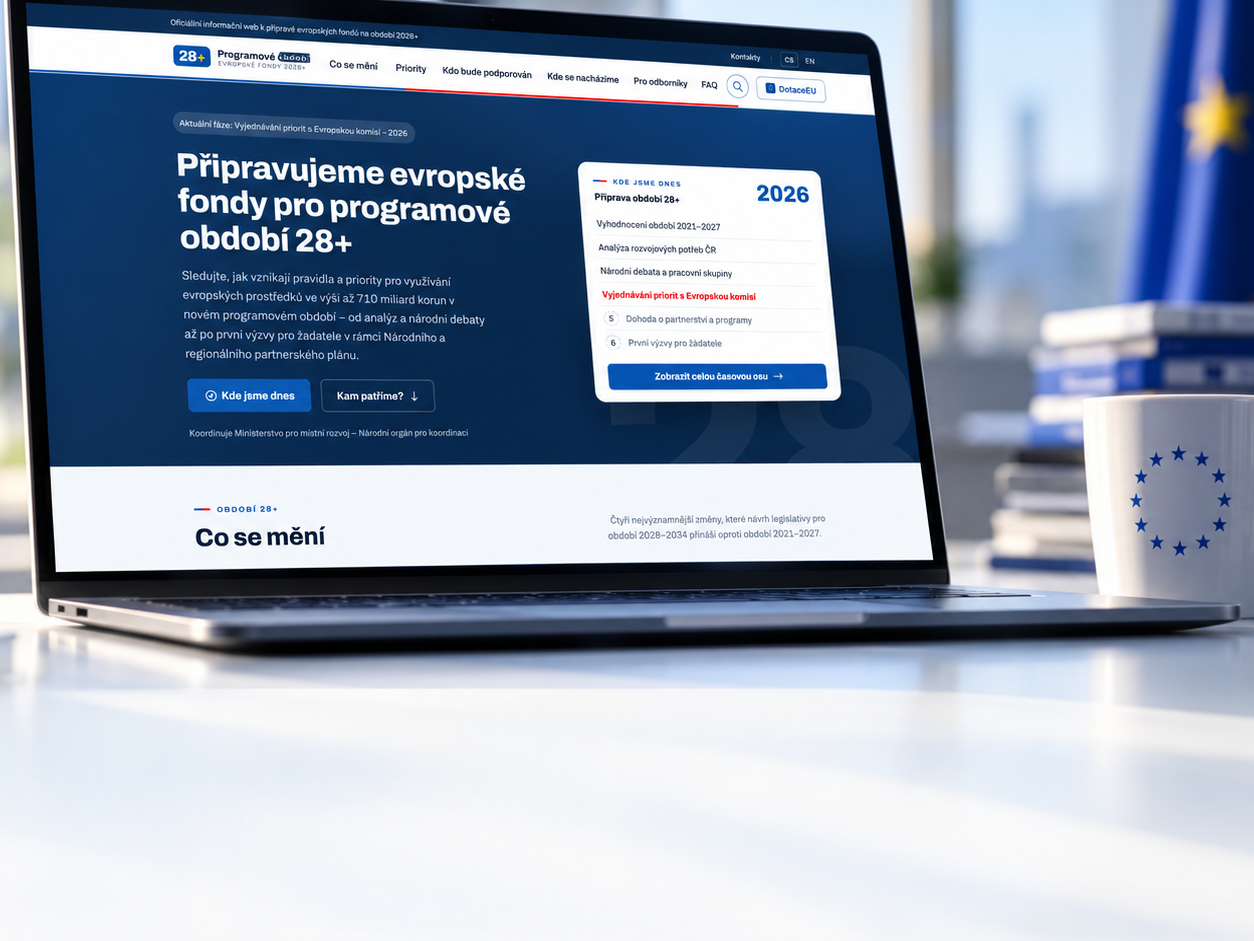 Nový web Evropské fondy 2028+