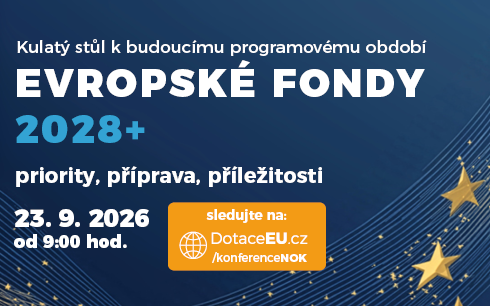 Sledujte kulatý stůl Evropské fondy 2028+ živě online. Kapacita sálu je naplněna