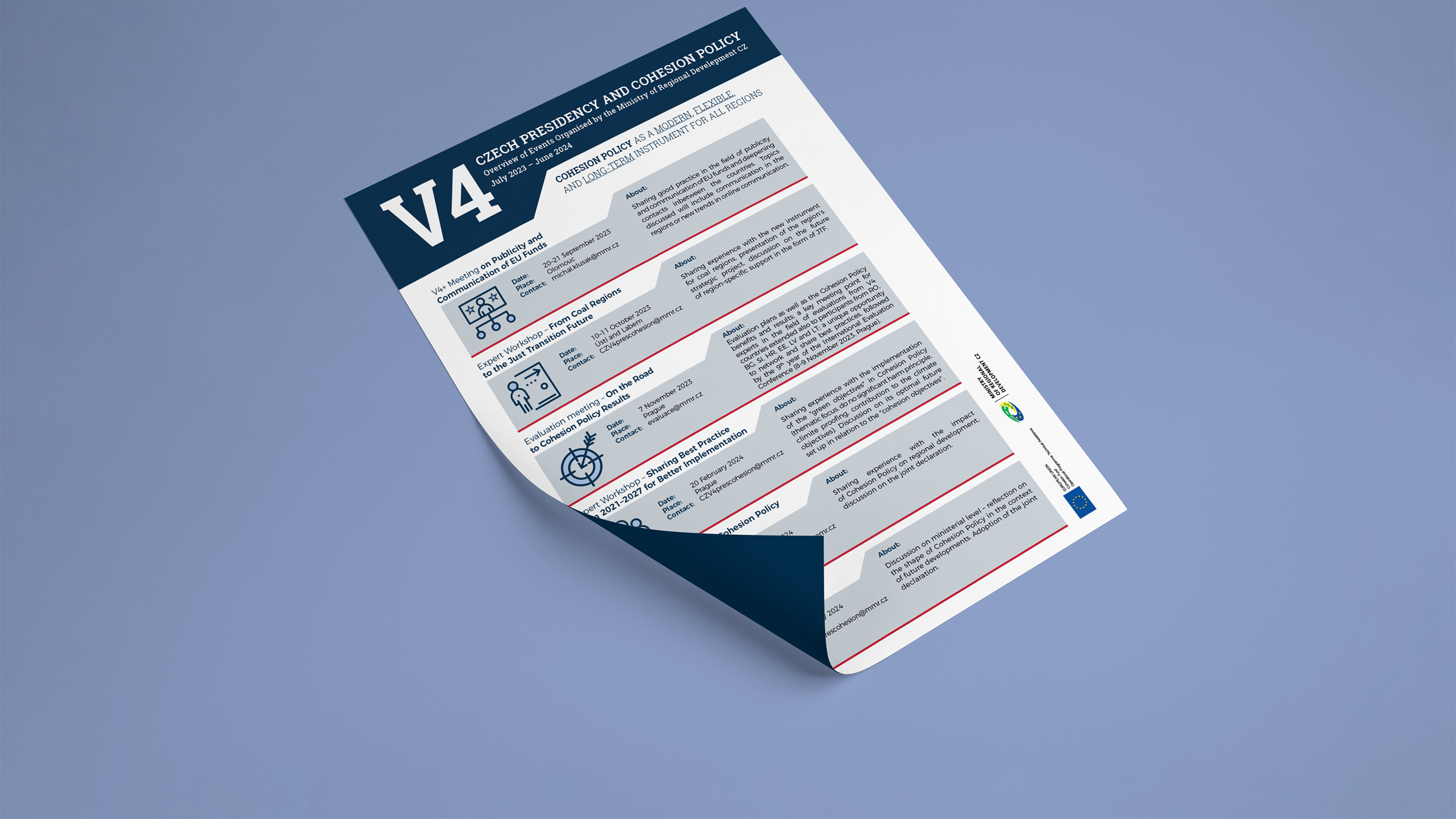 Overview of events prepared within the Czech V4 Presidency