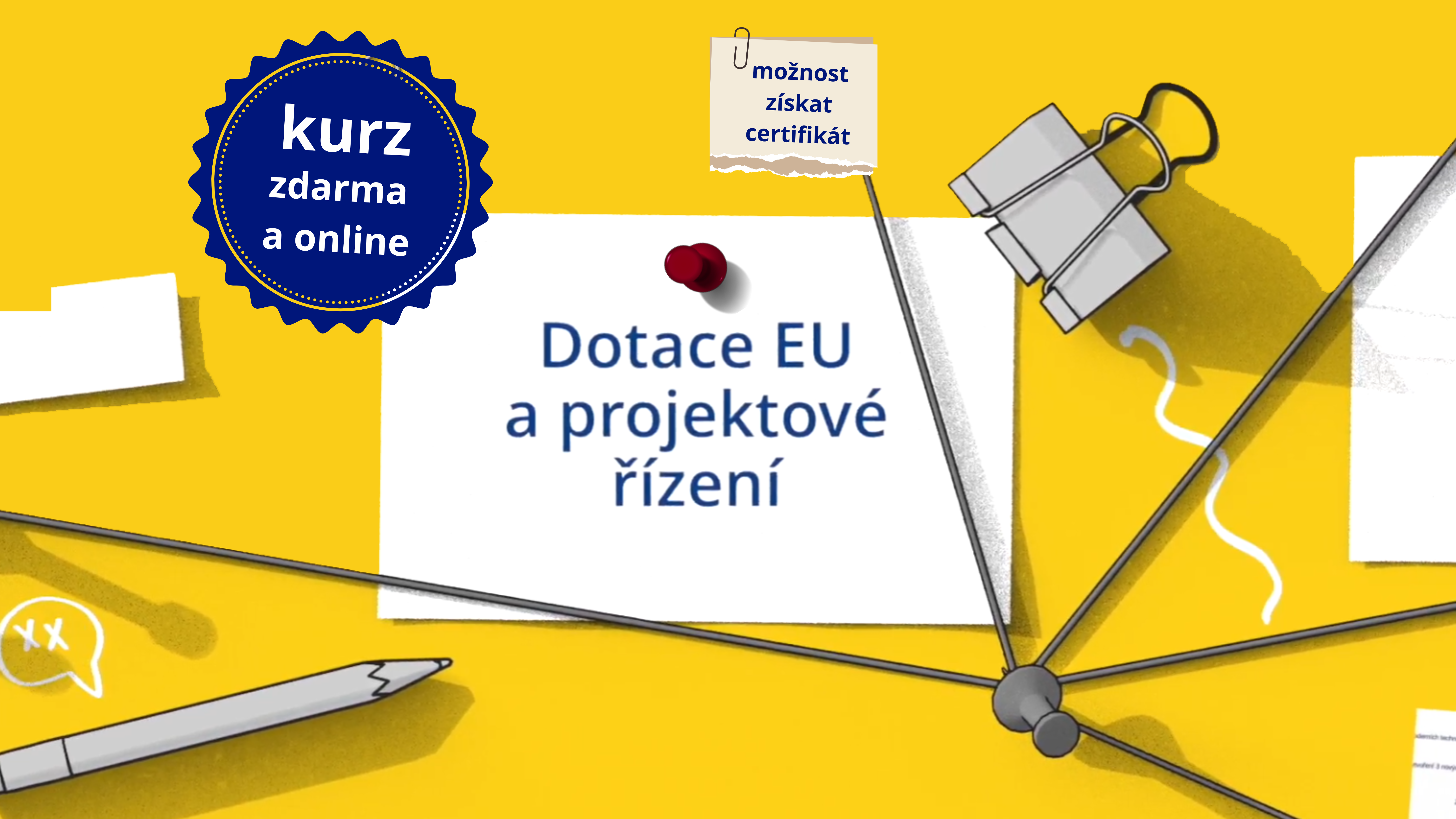 Bezplatný online kurz: Dotace EU a projektové řízení 