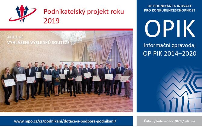 Vyšlo 8. číslo časopisu OPIK - informačního zpravodaje Operačního programu podnikání a inovace pro k