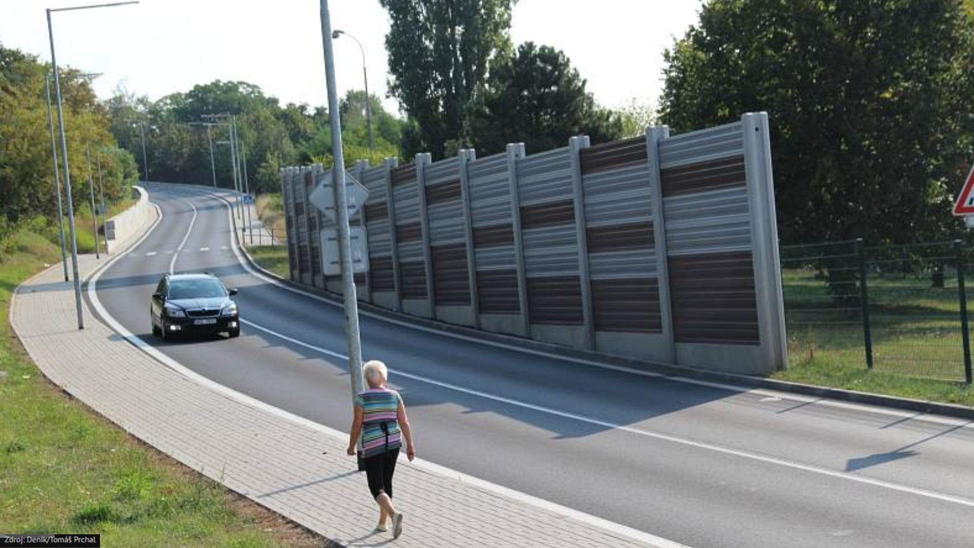 Nová komunikace u města Chomutova