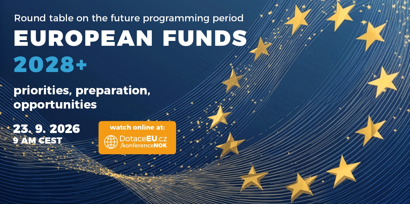 Join the live stream of the European Funds 2028+ round table