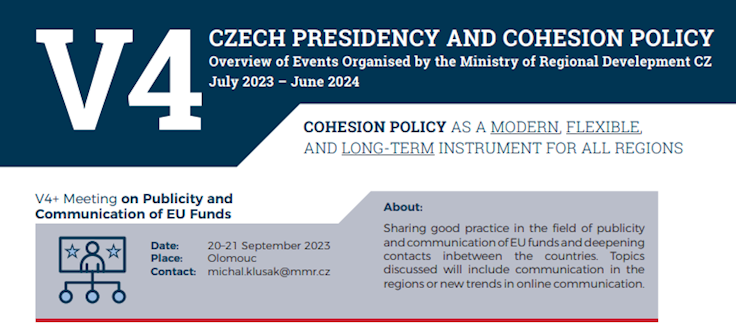 Overview of events prepared within the Czech V4 Presidency